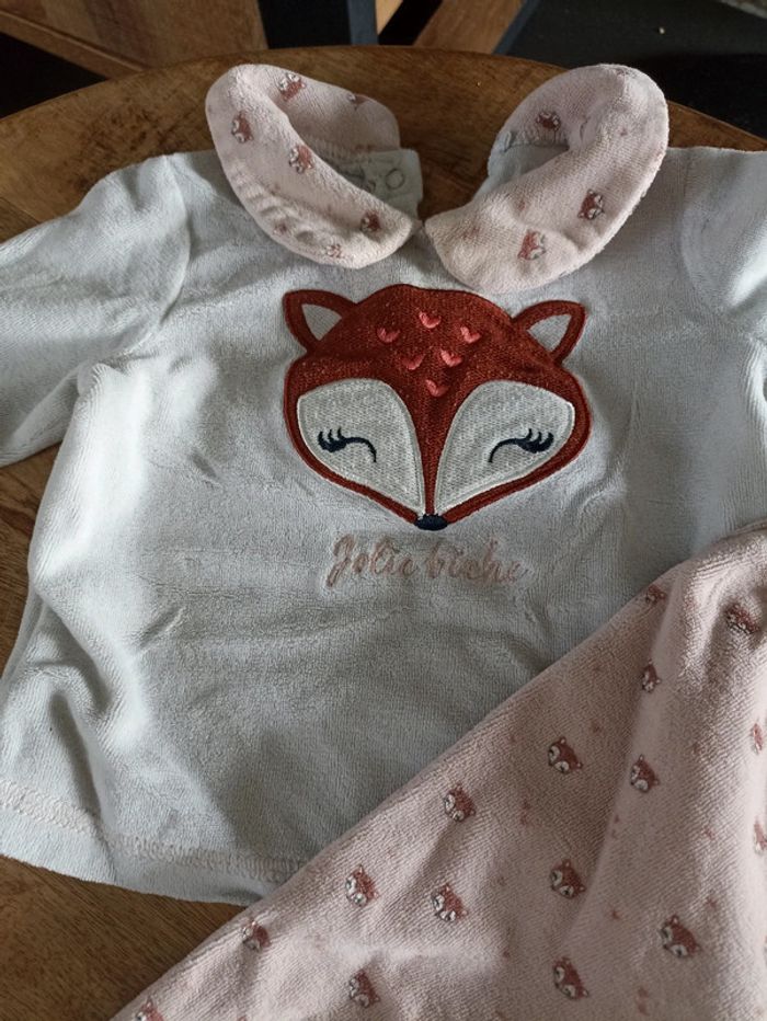 Pyjama fille 2 pièces 9 mois - photo numéro 2