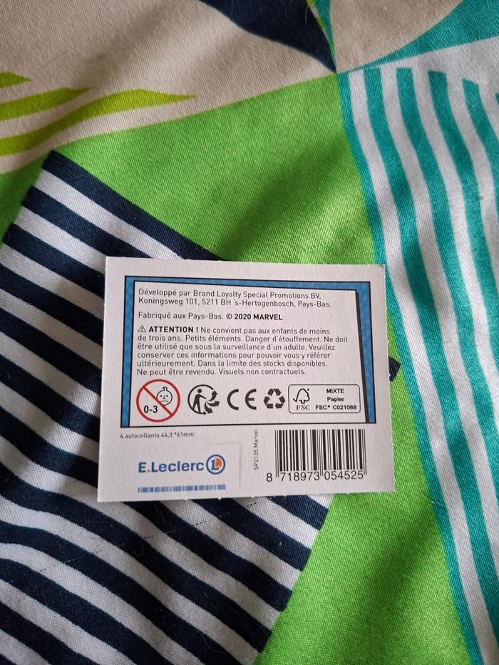 Carte Marvel leclerc 093 - photo numéro 2