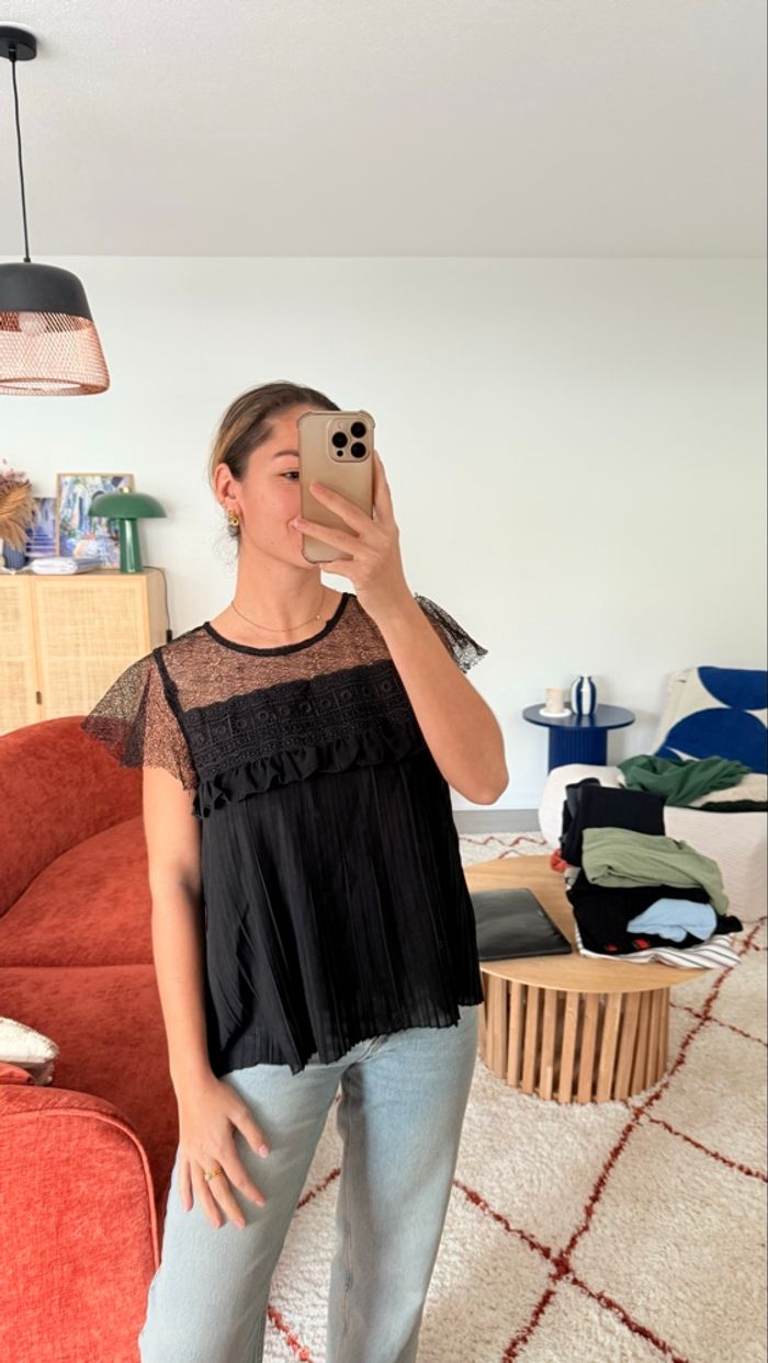 Teeshirt avec dentelles - photo numéro 4