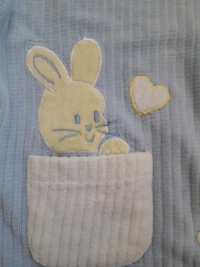 Pyjama 1 pièce velours 3 mois - photo numéro 4