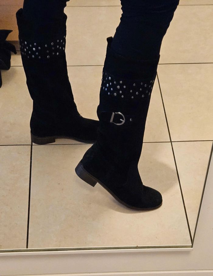 Bottes en daim souple André - photo numéro 7