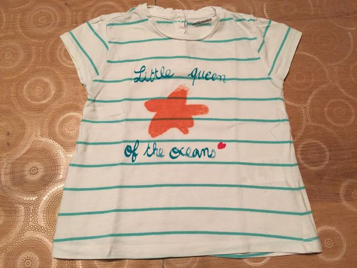 Tee-shirt rayé, fille, Vertbaudet. Taille 18 mois