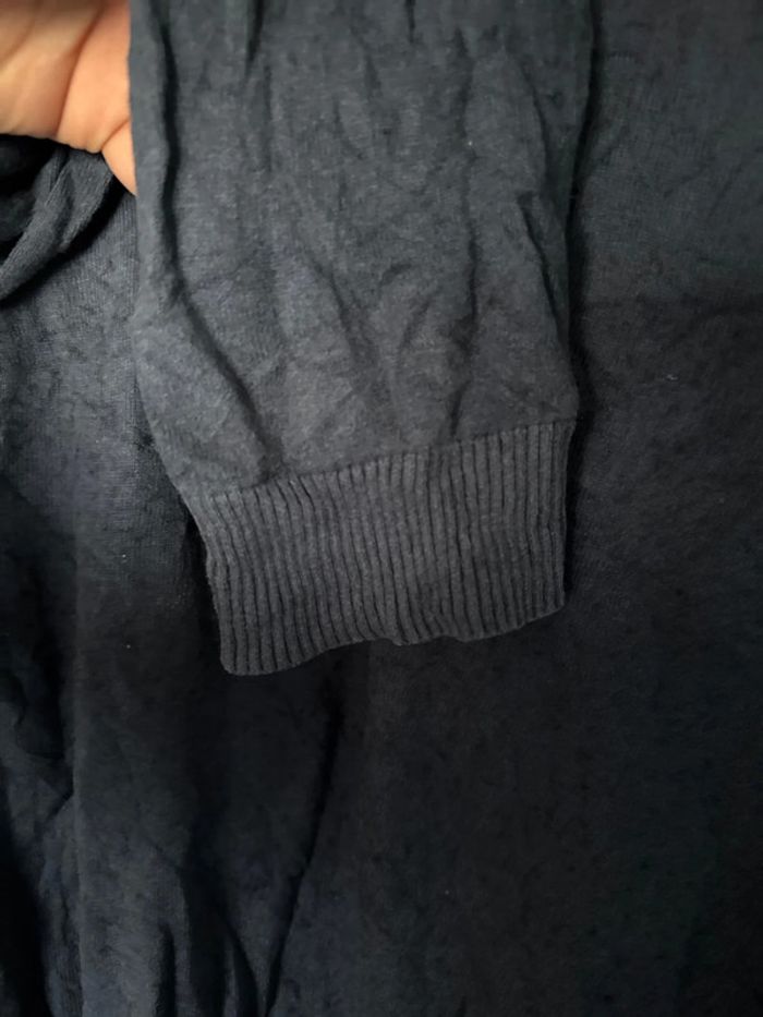 Pull col V Tommy Hilfiger – Taille XL – Coton & cachemire – Bleu marine - photo numéro 4