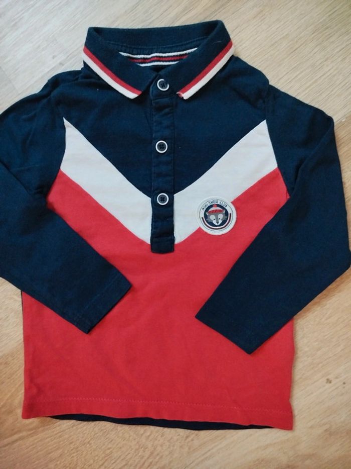 Polo à manches longues garçon 18 mois