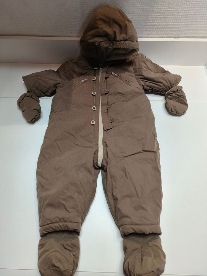 Combinaison hiver marron 6 mois vertbaudet