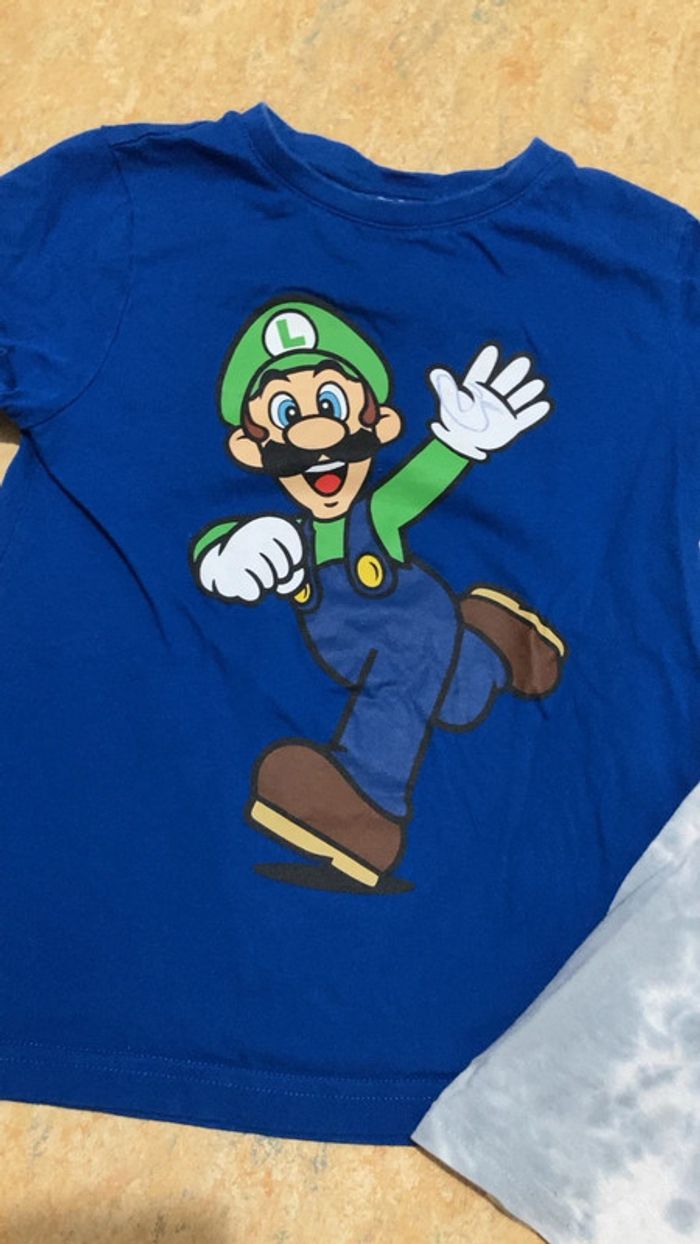 Lot 2 t-shirt 8 ans Mario - photo numéro 2