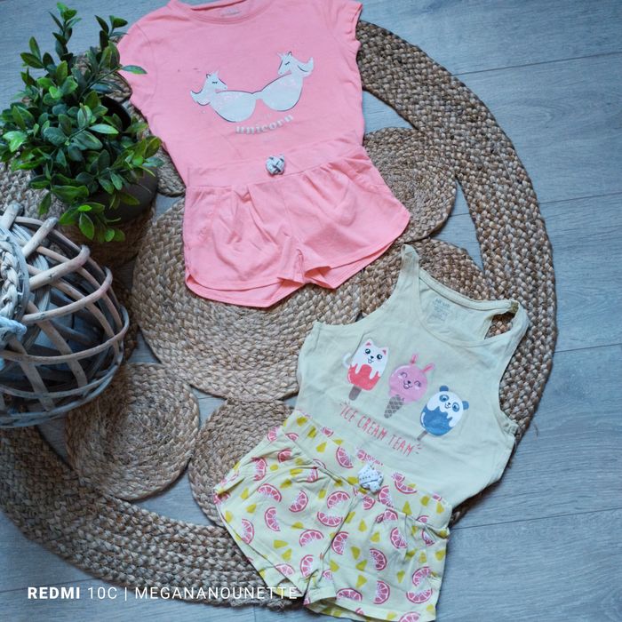 🌙 Lot de 2 pyjamas été – 5 ans / 110 cm – Kiabi – Bon état - photo numéro 2