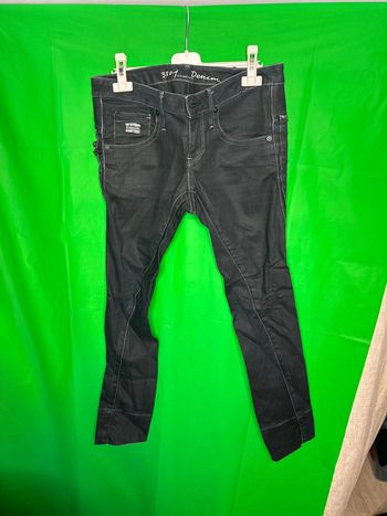 Jean G-Star, femme, taille 38 bleu, très foncé, virant sur le noir