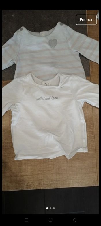 Lot de 2 t-shirt à manches longues