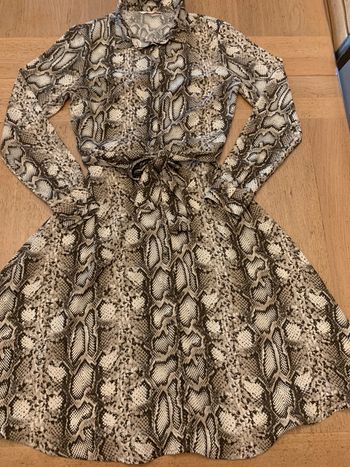 Robe longue python camaïeu
