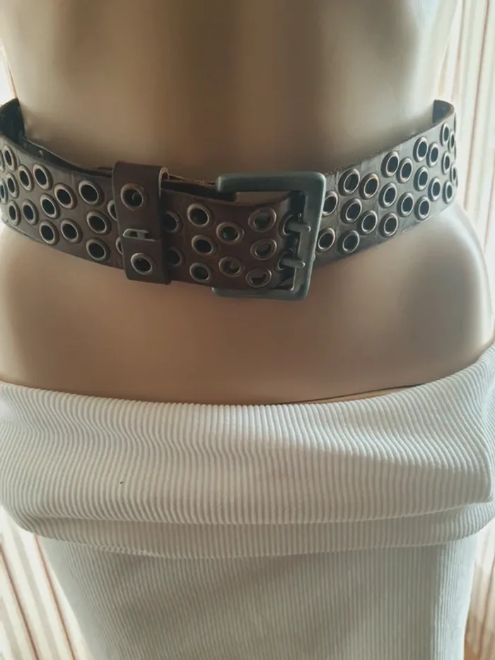 Jolie Ceinture cuir Marron homme Diesel - photo numéro 2