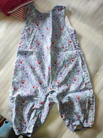 Combinaison Fleurie bleue