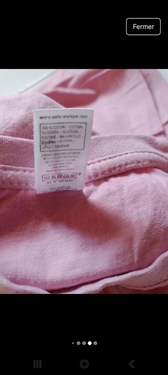 T-shirt fille rose Granville - photo numéro 5