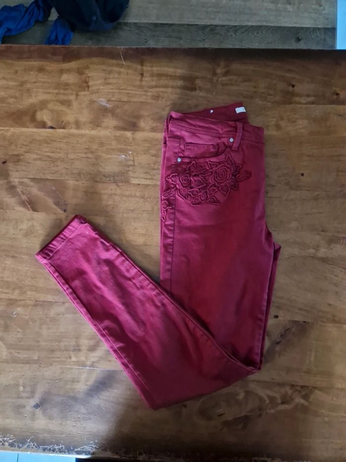 Pantalon slim taille haute