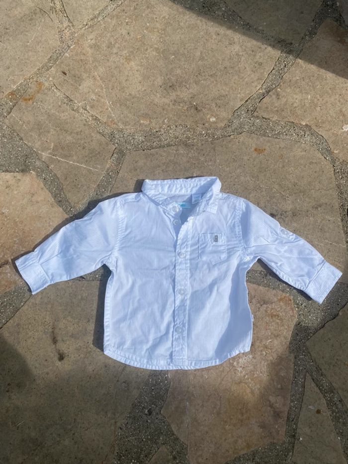 Chemise blanche bébé 3 mois Okaïdi