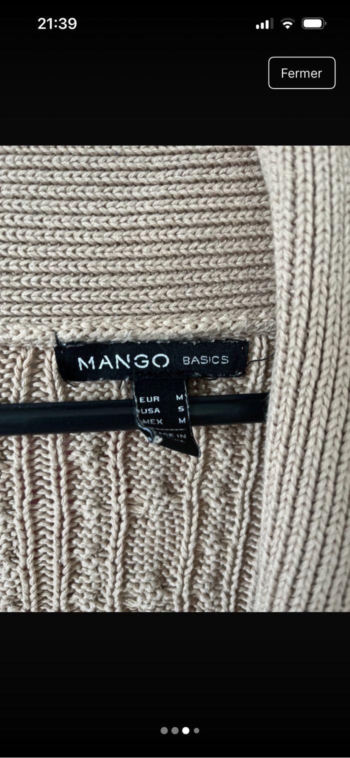 Veste laine 3/4 MANGO - photo numéro 3