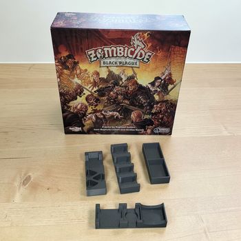Insert / Rangement Gris Zombicide: Black Plague – Jeu non inclus
