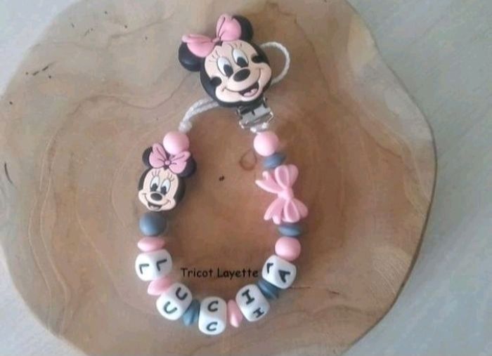 Attache tétine minnie