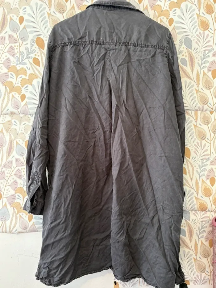 Chemise longue gris anthracite - photo numéro 4