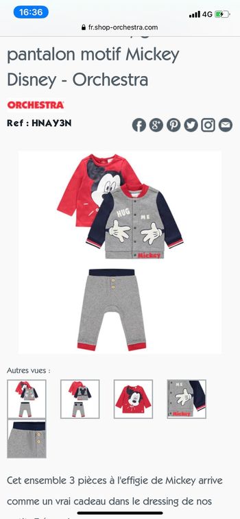 Lot garçon de 0mois