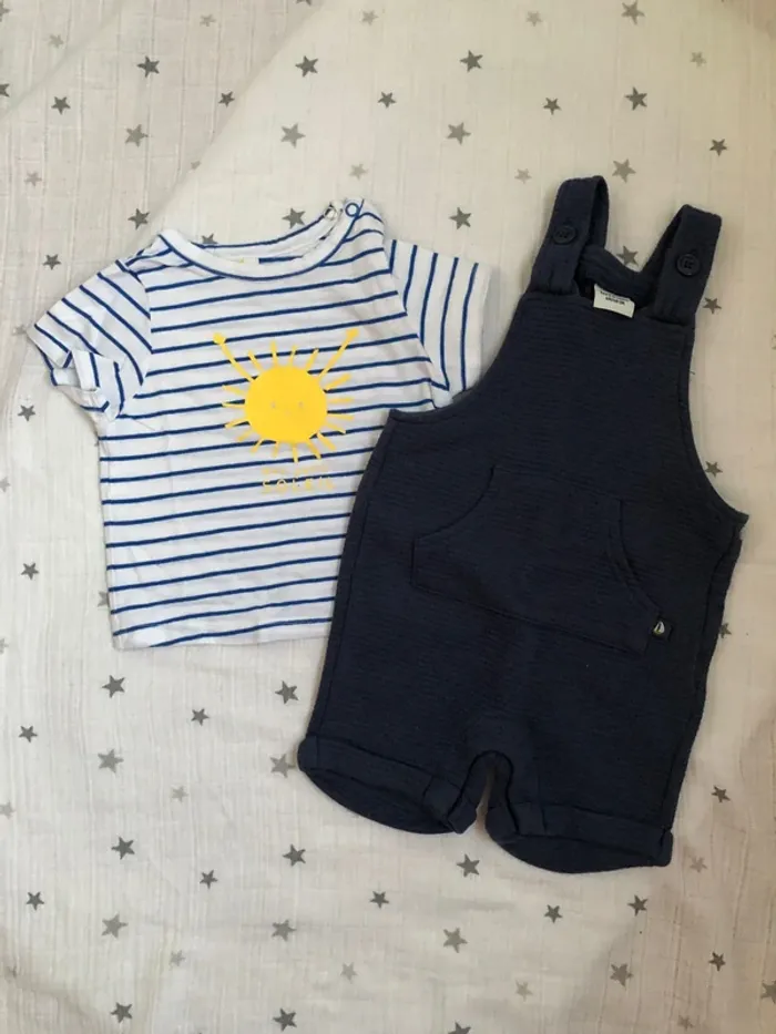 Ensemble salopette + T-shirt - TAO - photo numéro 2