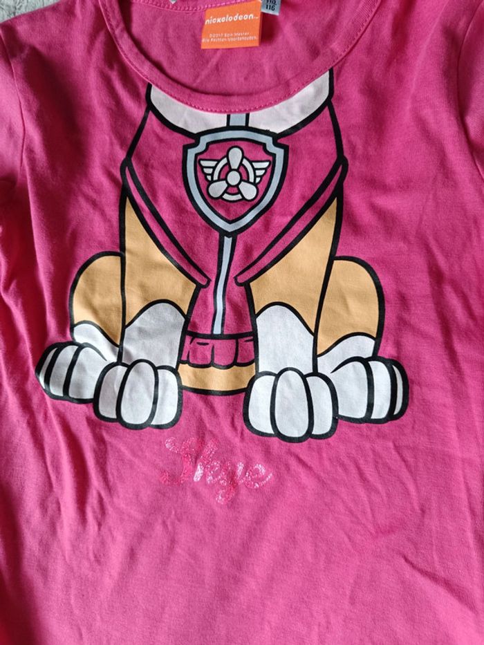 Tee-shirt manches longues fille Skye 5 ans Pat patrouille - photo numéro 2