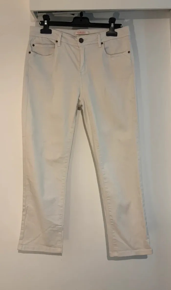Pantacourt blanc Camaïeu T40