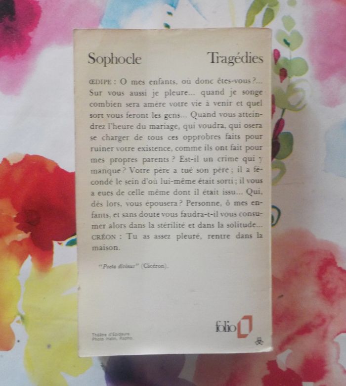 Tragédies de Sophocle Ed. Folio n°360 - photo numéro 2