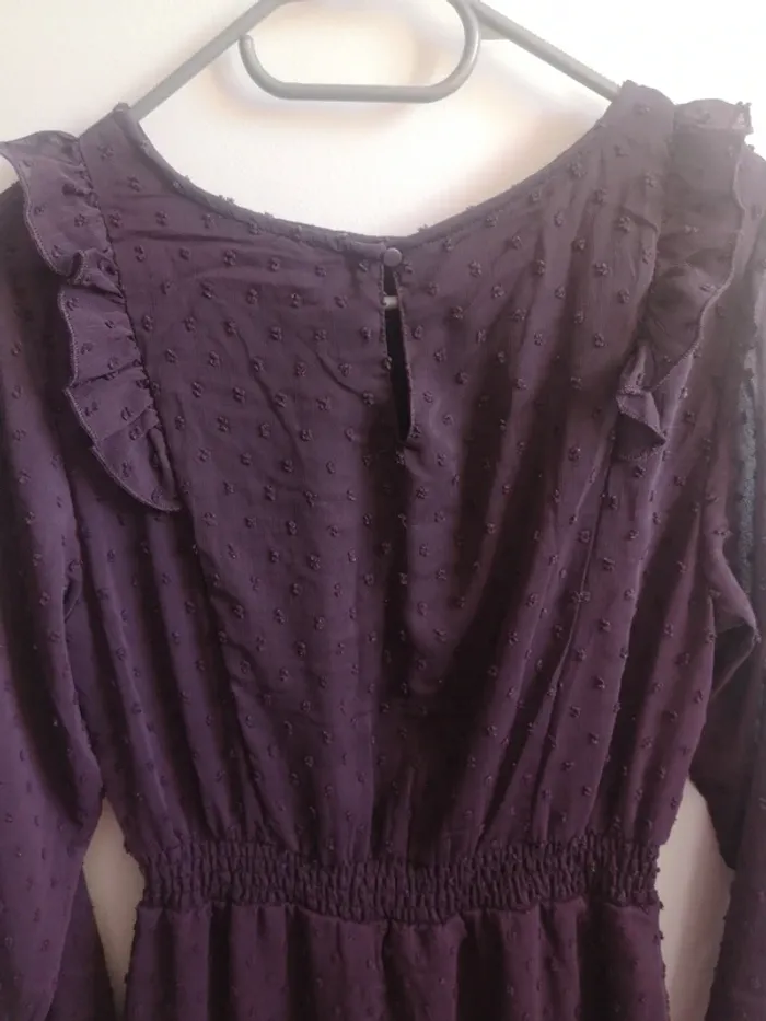 Robe violette manches longues - photo numéro 4