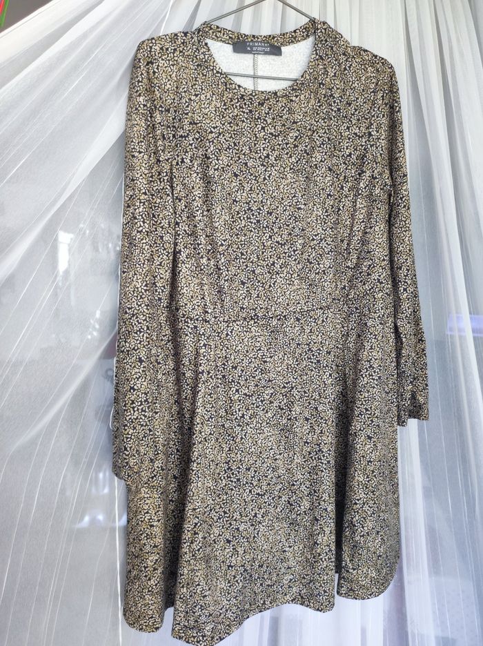 Robe moutarde fleuri Taille XL Primark