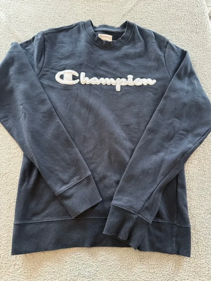 Sweat Champion bleu marine – Taille S/CH - photo numéro 5