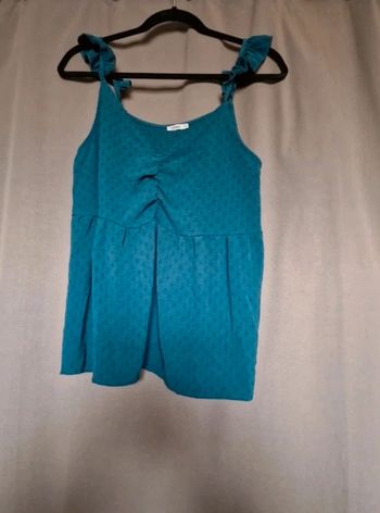 Debardeur bleu canard taille 42