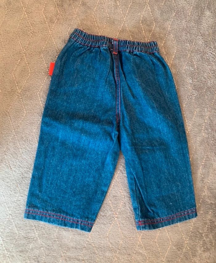 Pantalon bleu garçon taille 6/9 mois - photo numéro 3