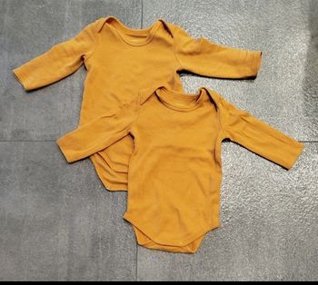Lot de 2 body manches longues 6 mois