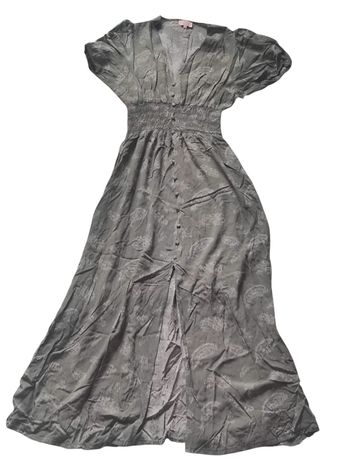 Robe longue imprimée fleurie T1 36