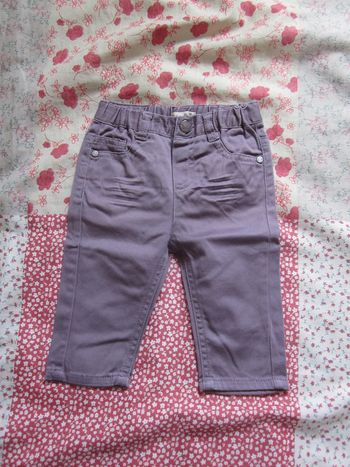 Jean violet fille 6 mois