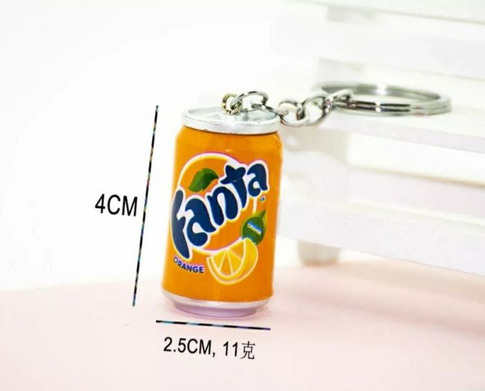Porte-clés canette Fanta