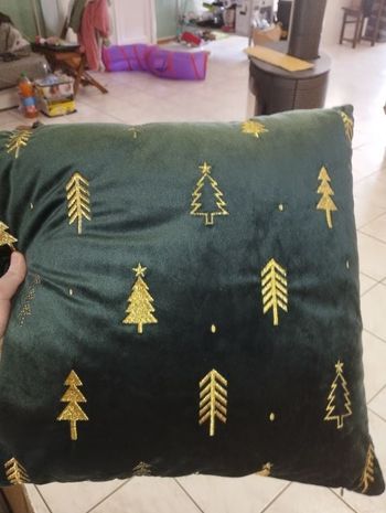 Coussin vert sapin