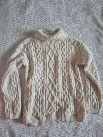Pull chaud col roulé 10 ans