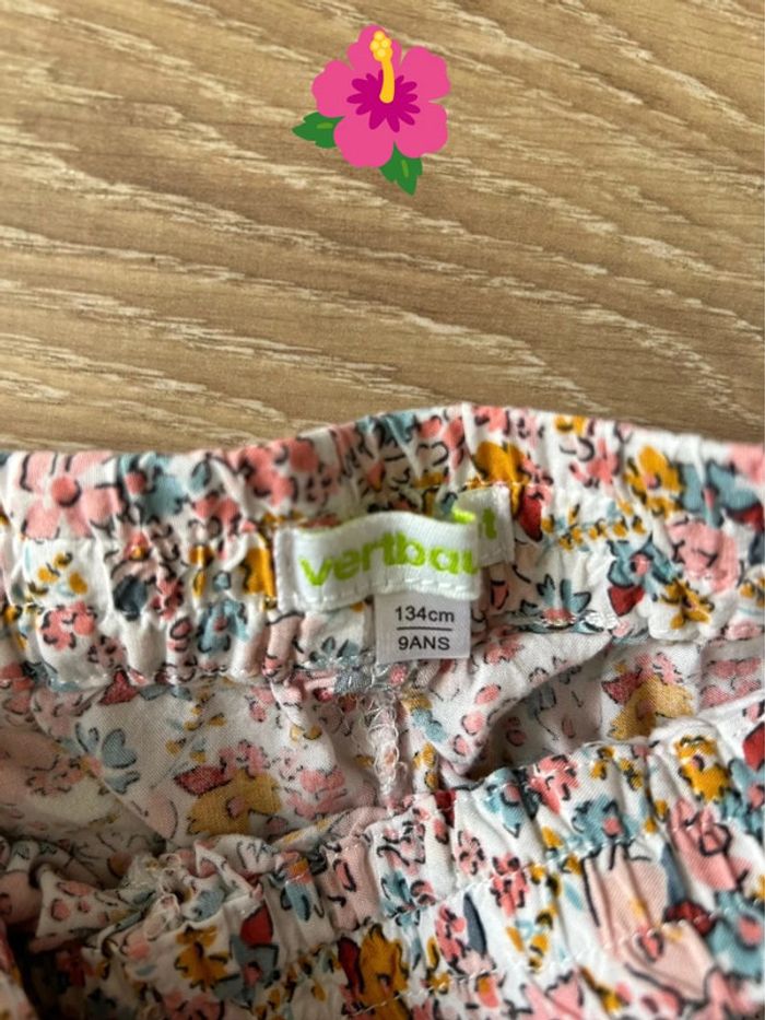 Pantalon fleuri 9ans Vertbaudet - photo numéro 2