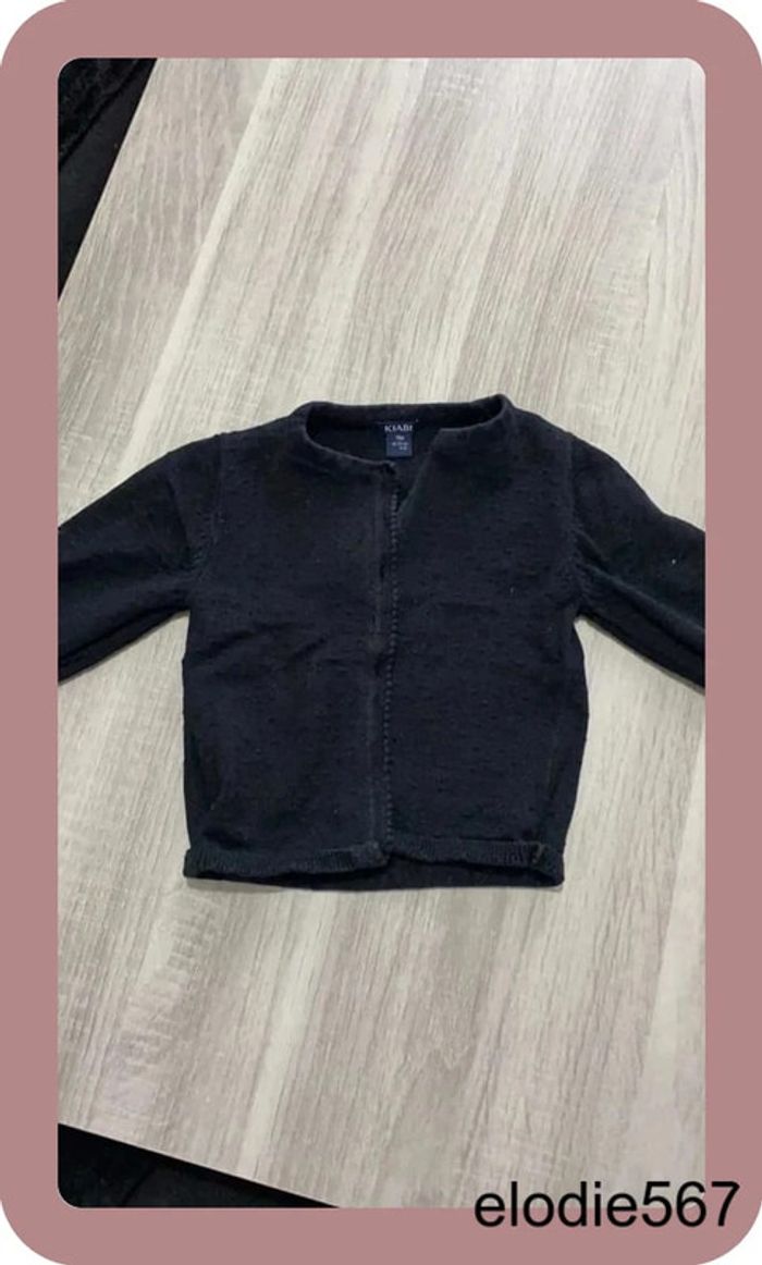 Gilet noir kiabi 9 mois