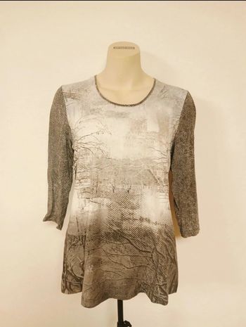 Blouse grise à motifs Gerry Weber