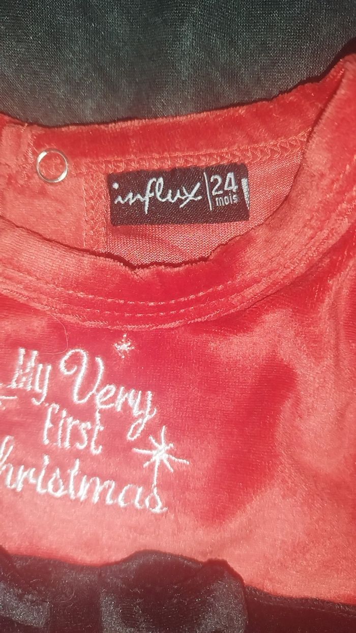 Ensemble robe + collants de Noël  24 mois - photo numéro 5