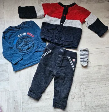Ensemble 4 pièces 12 mois garçon