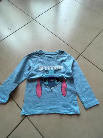 t-shirt manche longue stitch taille 86 cm