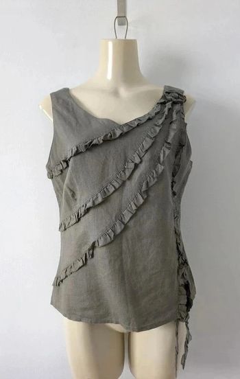 Débardeur 100% lin - Giorgio Barbara - taille 40
