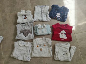 Lot pyjama hiver bébé garçon 1 mois