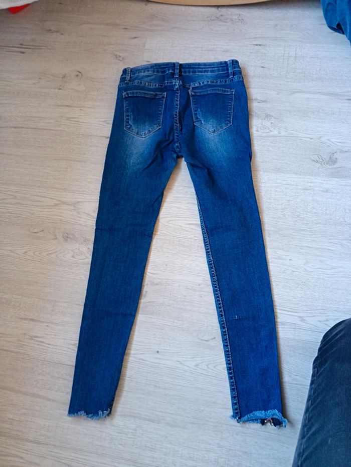 Jeans 36 S femme fermeture éclair mybestiny tbe - photo numéro 9