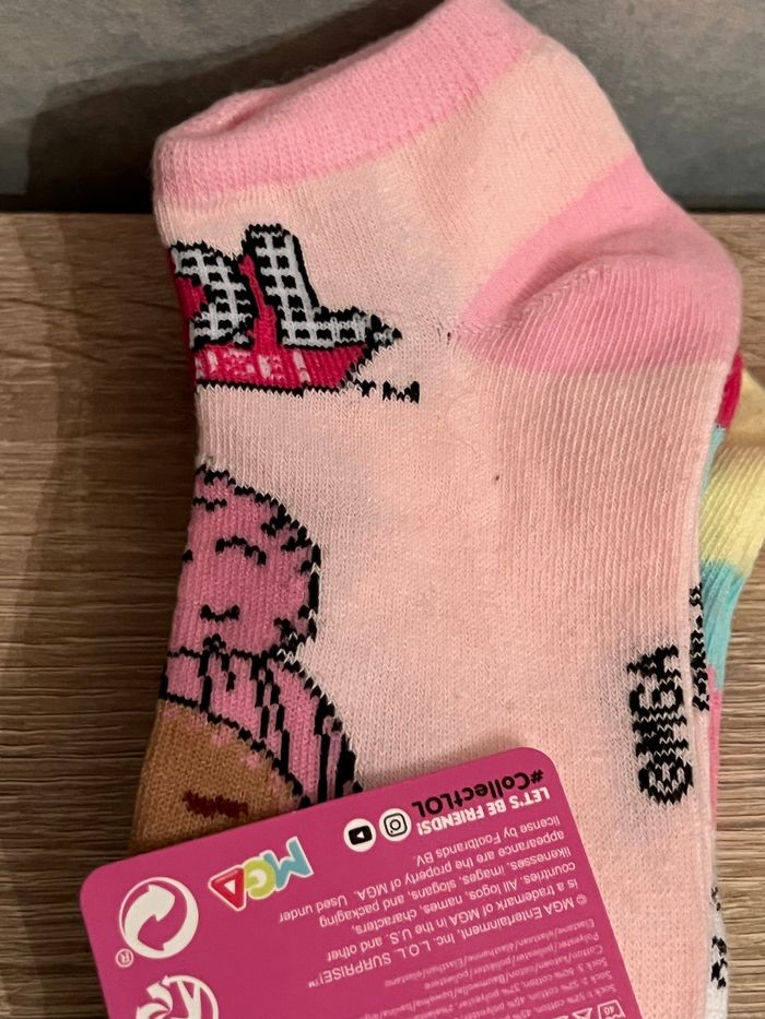 Lot de 3 paires de chaussettes courtes LOL Surprise 31-34 - photo numéro 4