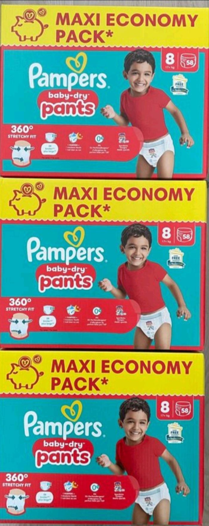 Pampers taille 8